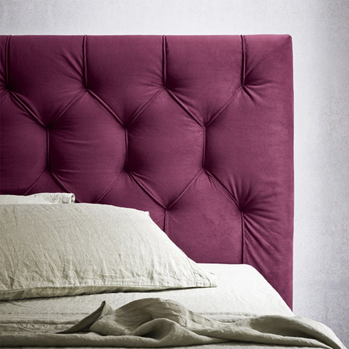 Arian Suede Fabric Buckle Design Luxury Bed Frame