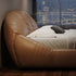 Bader Microfiber Leather Modern Upholstered Bed Frame