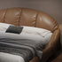 Bader Microfiber Leather Modern Upholstered Bed Frame