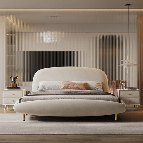 Bailey Boucle/Velvet Bed Frame