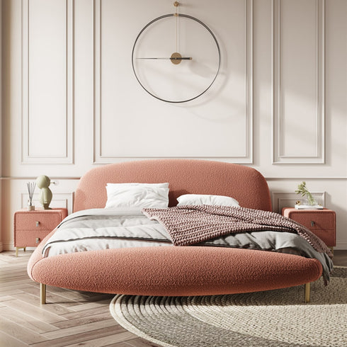 Bailey Boucle/Velvet Bed Frame