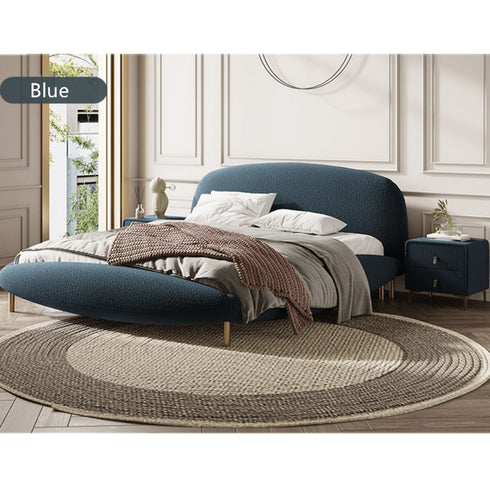 Bailey Boucle/Velvet Bed Frame