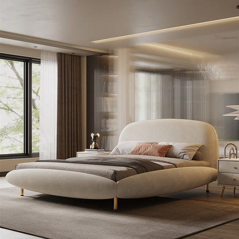 Bailey Boucle/Velvet Bed Frame