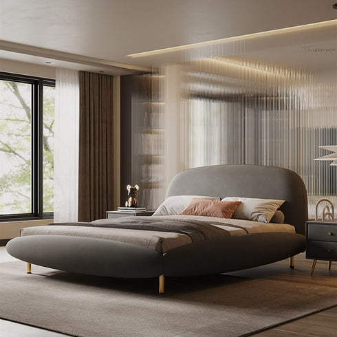 Bailey Boucle/Velvet Bed Frame