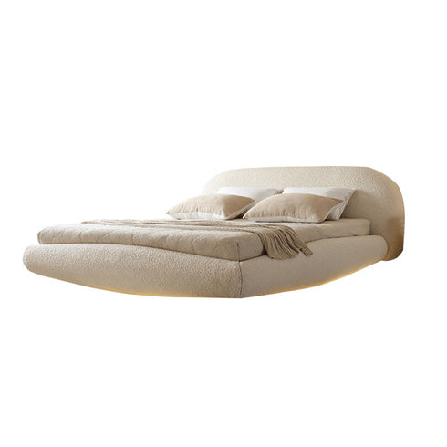 Bailey Boucle Fabric Floating Bed Frame