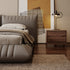 Baltenis Microfiber Leather Modern Upholstered Bed Frame