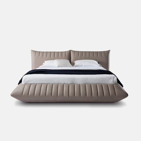 Baltenis Microfiber Leather Modern Upholstered Bed Frame