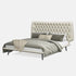 Balzo Microfiber Leather Buckle Design Luxury Bed Frame