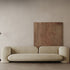 Baylor Beige Suede Fabric 3 Seater Sofa Round Arm Couch