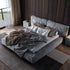 Behitha Suede Fabric Modern Simple Upholstered Bed Frame