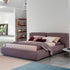 Behitha Suede Fabric Modern Simple Upholstered Bed Frame