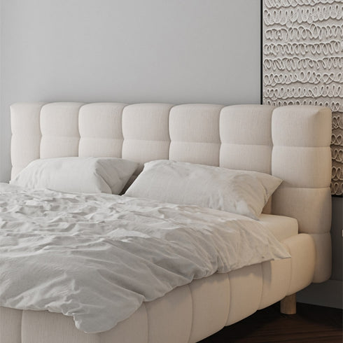 Belen Velvet Fabric Minimalist Bed Frame