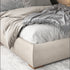 Bellamy Suede Fabric Wide Headboard Luxury Bed Frame