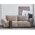Bence Fabric 3 Seater Sofa Adjustable Arm Modern Couch
