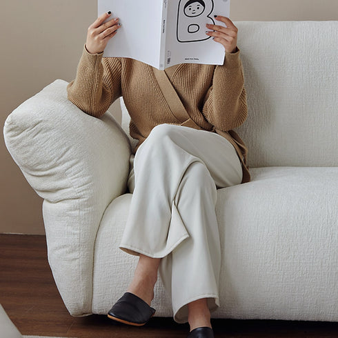 Bence Fabric 3 Seater Sofa Adjustable Arm Modern Couch