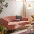 Beres Velvet Vintage 3 Seater Sofa Arm Couch