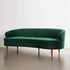 Beres Velvet Vintage 3 Seater Sofa Arm Couch