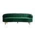 Beres Velvet Vintage 3 Seater Sofa Arm Couch