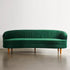 Beres Velvet Vintage 3 Seater Sofa Arm Couch