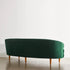 Beres Velvet Vintage 3 Seater Sofa Arm Couch