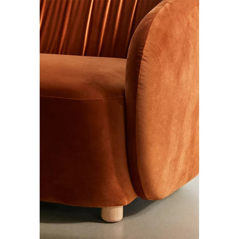 Bexley Velvet 3 Seater Sofa Arm Couch