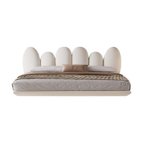 Kate Boucle Special Design Headboard Floating Bed Frame
