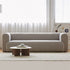 Brisa Gray Velvet 3 Seater Sofa Minimalist Arm Couch
