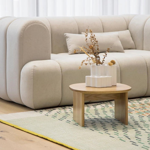 Burt Fabric Loveseat Sofa Contemporary Arm Couch