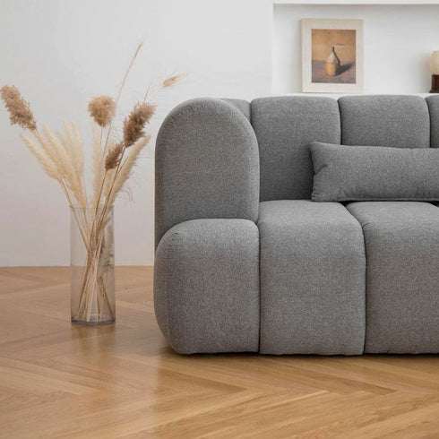 Burt Fabric Loveseat Sofa Contemporary Arm Couch