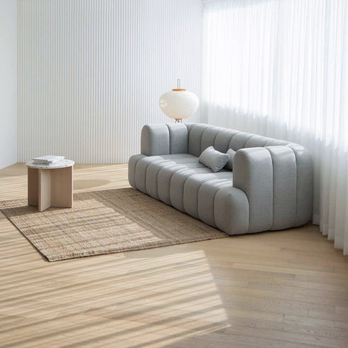 Burt Fabric Loveseat Sofa Contemporary Arm Couch