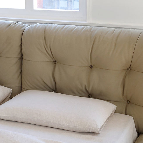 Elvin Luxury Suede Fabric Bed Frame