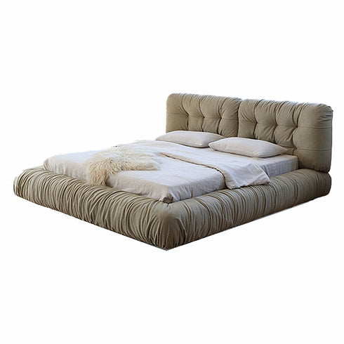 Elvin Luxury Suede Fabric Bed Frame