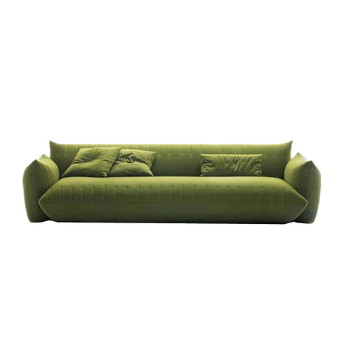 Calloway Green Velvet 3 Seater Sofa Modern Couch