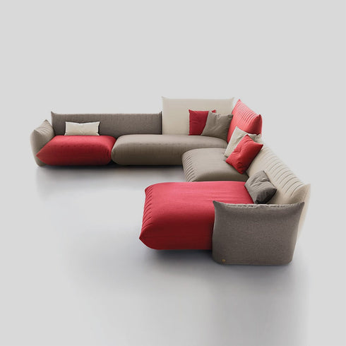 Calloway Velvet Chidori Pattern 3 Seater Sofa Modern Couch