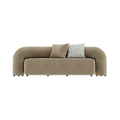 Cantrell Velvet Loveseat Sofa Modern Couch