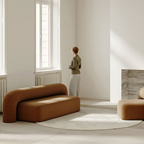 Cantrell Velvet Loveseat Sofa Modern Couch