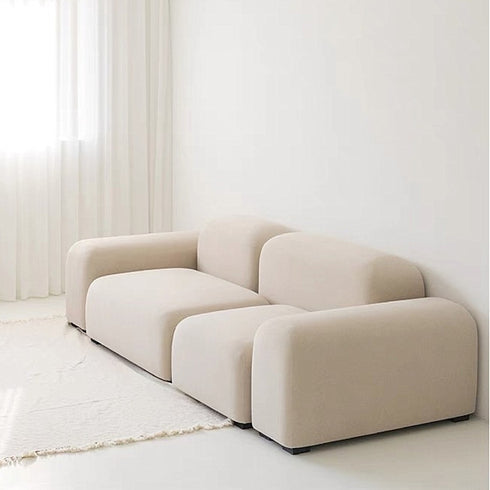 Carver Velvet Round Armed Loveseat Sofa Sepcial Designed Couch