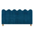 Dangelo Velvet Fabric Bed Frame with Golden Spherical Feet