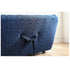 Danica Blue Fabric 3 Seater Sofa Bow-knot Back Designed Couch