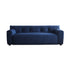 Danica Blue Fabric 3 Seater Sofa Bow-knot Back Designed Couch