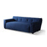 Danica Blue Fabric 3 Seater Sofa Bow-knot Back Designed Couch