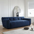 Danica Blue Fabric 3 Seater Sofa Bow-knot Back Designed Couch