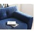 Danica Blue Fabric 3 Seater Sofa Bow-knot Back Designed Couch