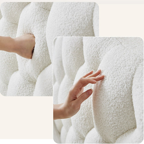 Dariel Boucle Fabric Modern Simple Bed Frame