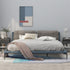 Darin Microfiber Leather+Corduroy Bed Frame