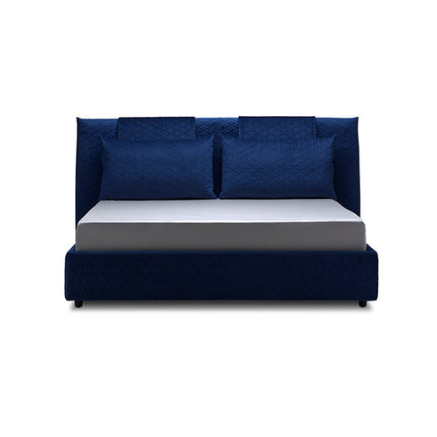 Darion Velvet Removable Cushion Bed Frame