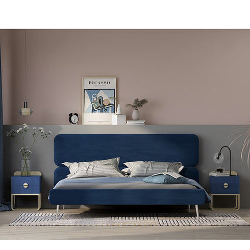 Darryl Velvet Fabric Bed Frame