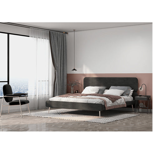 Darryl Velvet Fabric Bed Frame