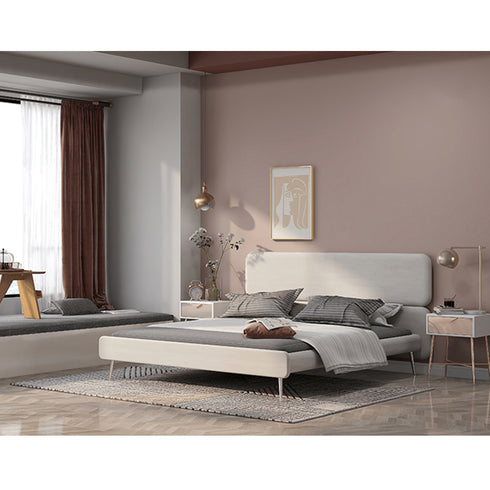 Darryl Velvet Fabric Bed Frame