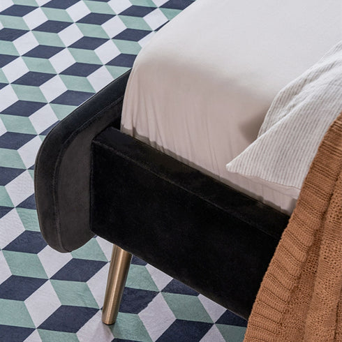 Darryl Velvet Fabric Bed Frame